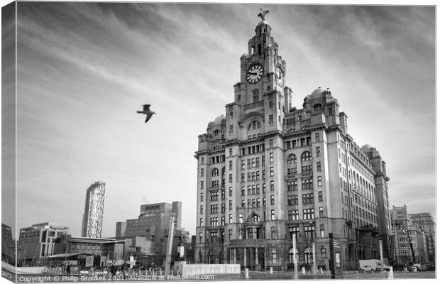 Liver Building Canvas Print by Philip Brookes