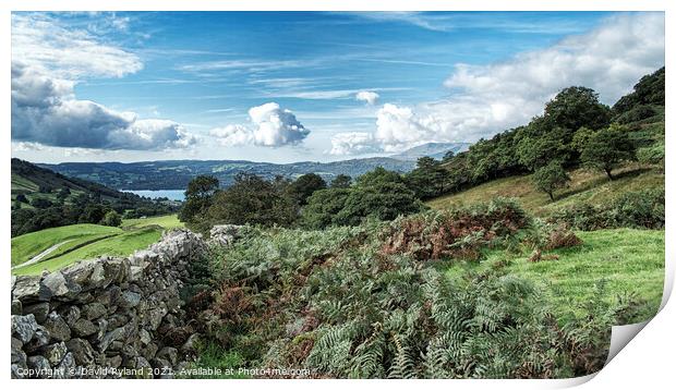 WINDERMERE FROM KIRKSTONE PASS Print by David Ryland