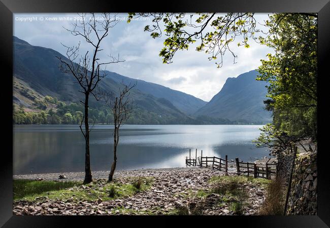 Calm waters of Buttermere Framed Print by Kevin White