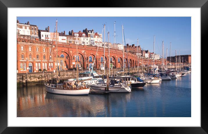 Ramesgate Harbour Yachts Framed Mounted Print by Clive Eariss