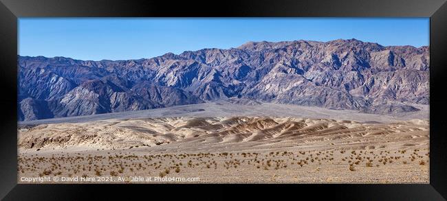 Death Valley Framed Print by David Hare