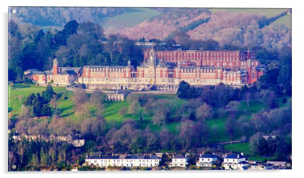 Britannia Royal Naval College Dartmouth Acrylic by Peter F Hunt