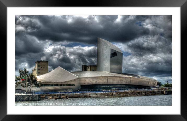 Salford Imperial war Museum Framed Mounted Print by Les Schofield