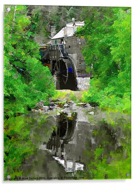 Old Mill Acrylic by Mark Sellers