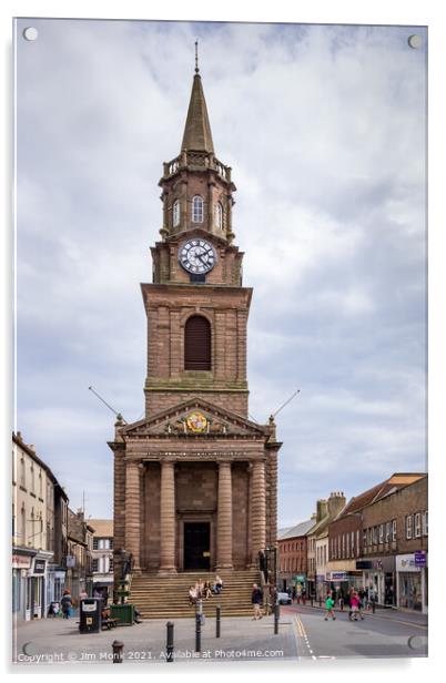 Berwick Upon Tweed Town Hall Acrylic by Jim Monk
