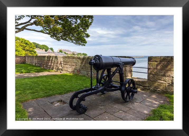 The Old Cannon, Berwick Upon Tweed Framed Mounted Print by Jim Monk
