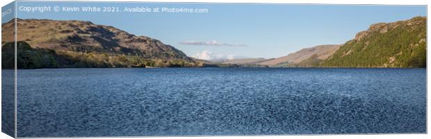 Open water Ullswater Canvas Print by Kevin White