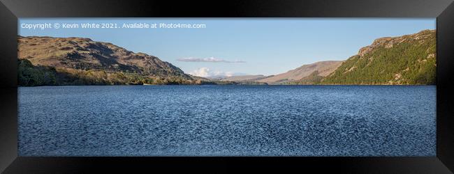 Open water Ullswater Framed Print by Kevin White