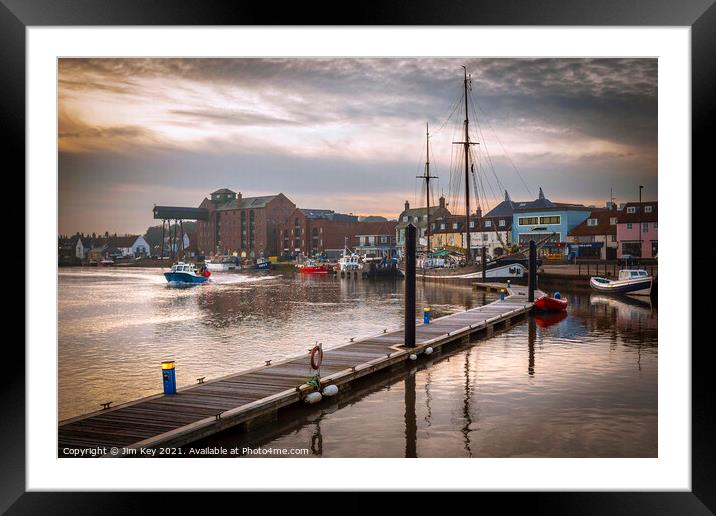 Wells next the Sea Norfolk   Framed Mounted Print by Jim Key