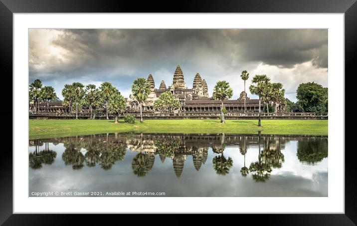 Angkor Wat Framed Mounted Print by Brett Gasser