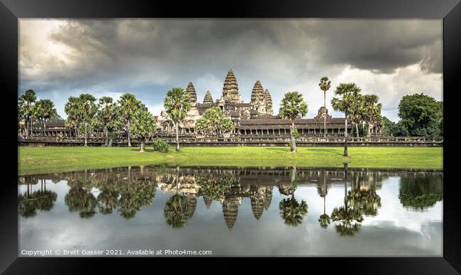 Angkor Wat Framed Print by Brett Gasser
