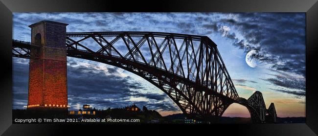 Forth Bridge Abstract Framed Print by Tim Shaw