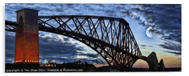 Forth Bridge Abstract Acrylic by Tim Shaw
