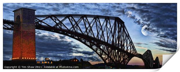 Forth Bridge Abstract Print by Tim Shaw