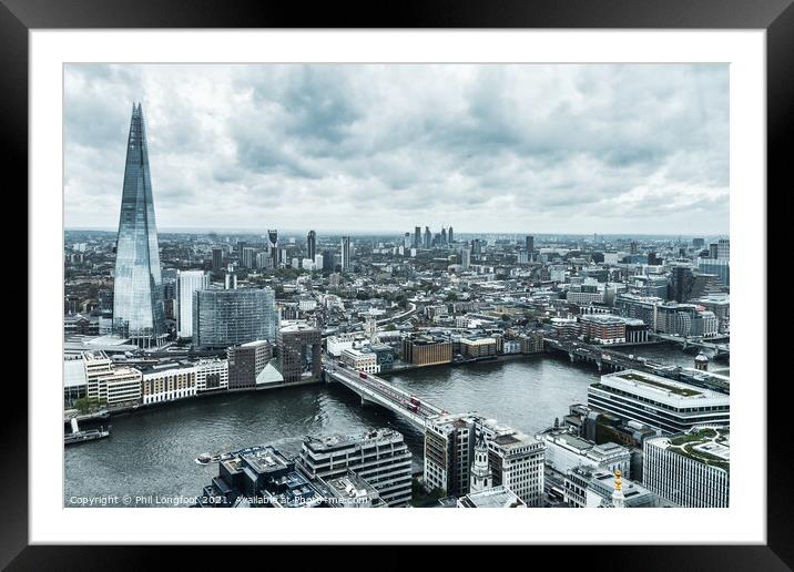 London Bridge district of London Framed Mounted Print by Phil Longfoot