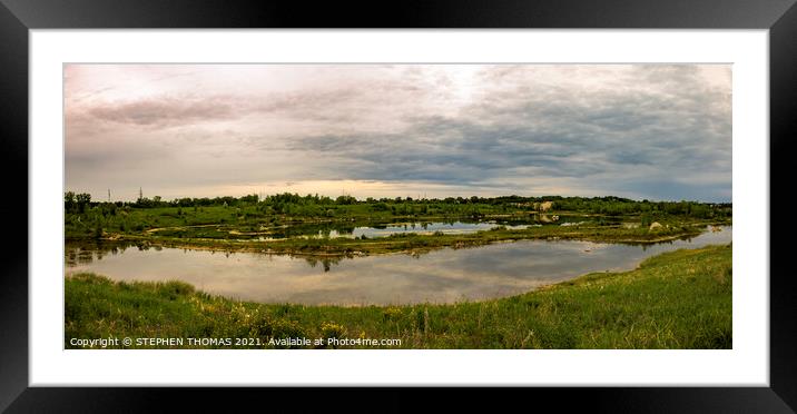 Silver Spring Park, Birds Hill, MB Framed Mounted Print by STEPHEN THOMAS