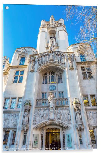 Supreme Court United Kingdom Middlesex Guildhall Westminster Lon Acrylic by William Perry