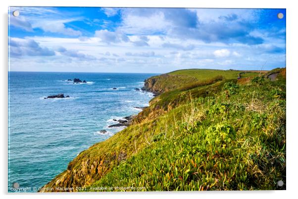 Lizard Peninsula, Cornwall Acrylic by Gordon Maclaren