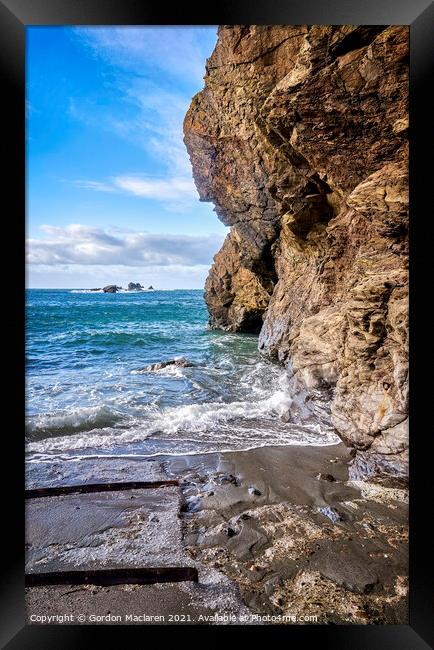 Cornish Coast, Lizard Peninsula Framed Print by Gordon Maclaren