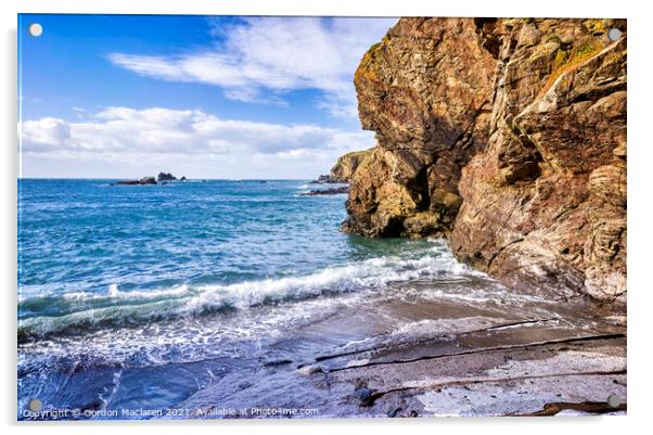 Cornish Coast, Lizard Peninsula Acrylic by Gordon Maclaren