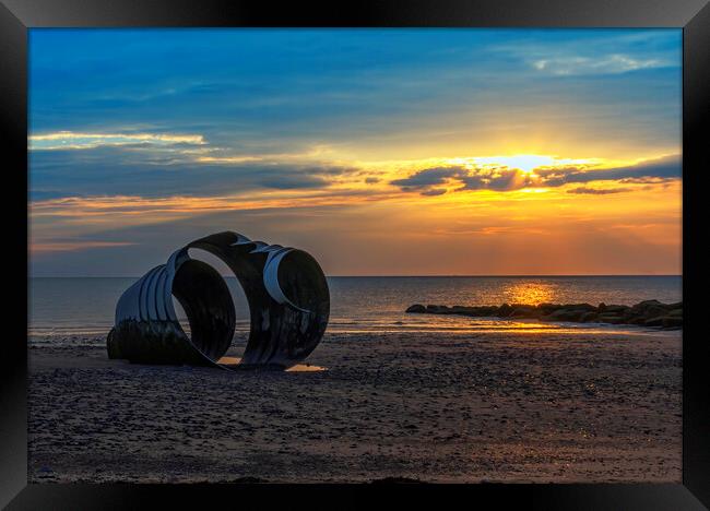 Mary's Shell Thornton Cleveleys At Sunset Framed Print by Jonathan Thirkell