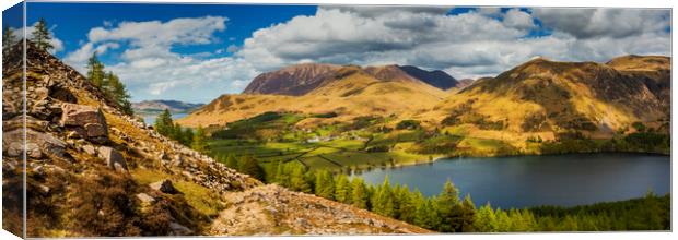 Buttermere from Old Burtness Canvas Print by Maggie McCall