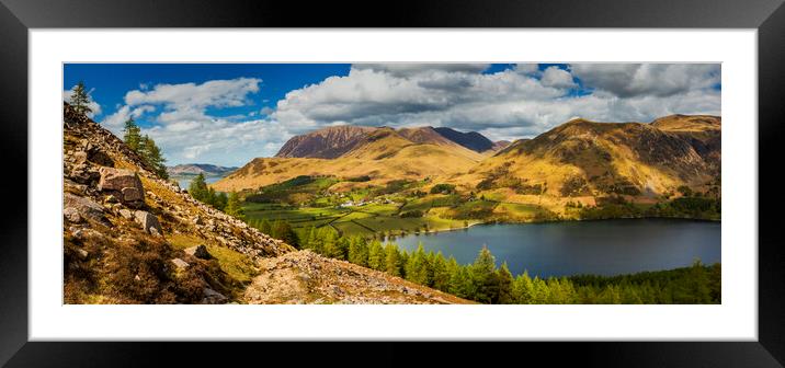 Buttermere from Old Burtness Framed Mounted Print by Maggie McCall