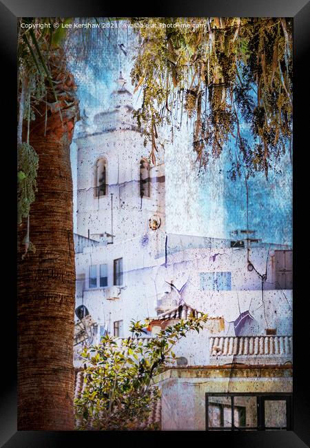 Albuferia Old Town Church Framed Print by Lee Kershaw