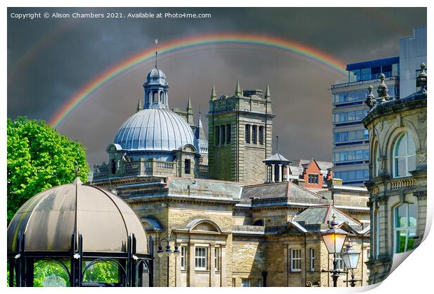 Harrogate Skyline Print by Alison Chambers