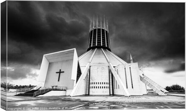 Liverpool Roman Catholic Cathedral Canvas Print by Ian Miller
