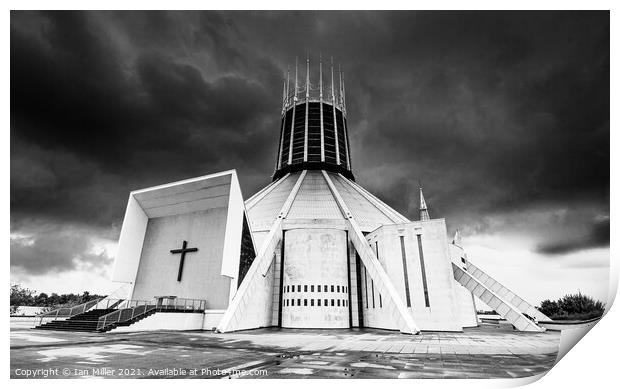 Liverpool Roman Catholic Cathedral Print by Ian Miller