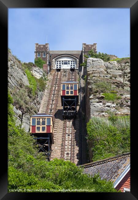 East Hill Cliff Railway Framed Print by Paul Lawrenson