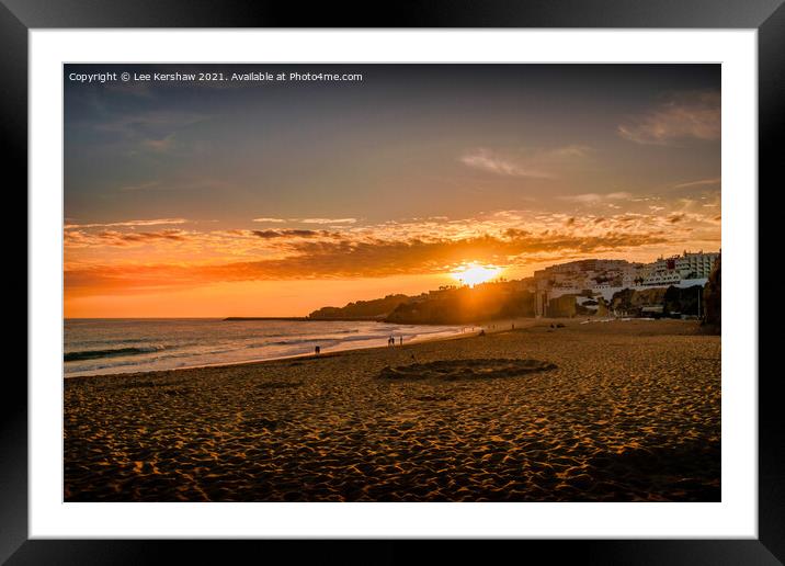 Albuferia Algarve Sunset Framed Mounted Print by Lee Kershaw