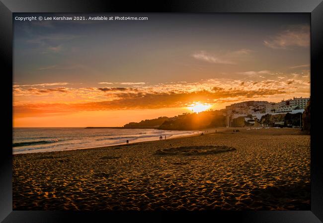 Albuferia Algarve Sunset Framed Print by Lee Kershaw