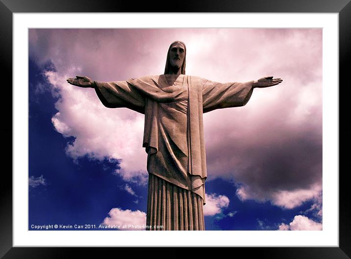 Christ the Redeemer Framed Mounted Print by Kevin Carr