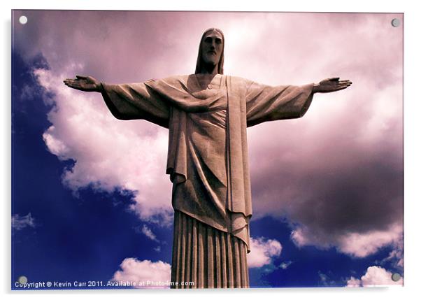 Christ the Redeemer Acrylic by Kevin Carr