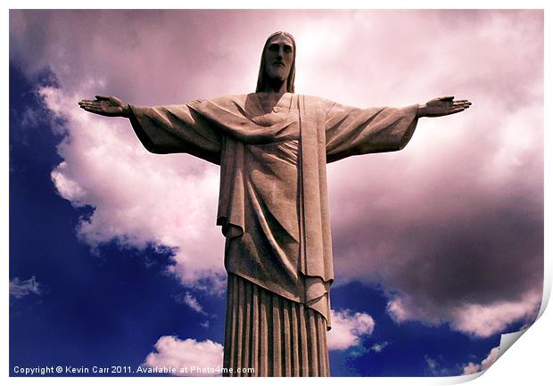 Christ the Redeemer Print by Kevin Carr