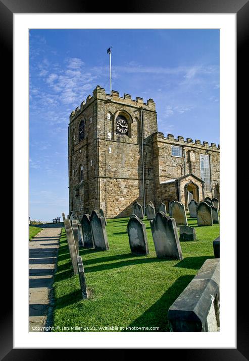 St Marys Church Tower, Whitby. Framed Mounted Print by Ian Miller
