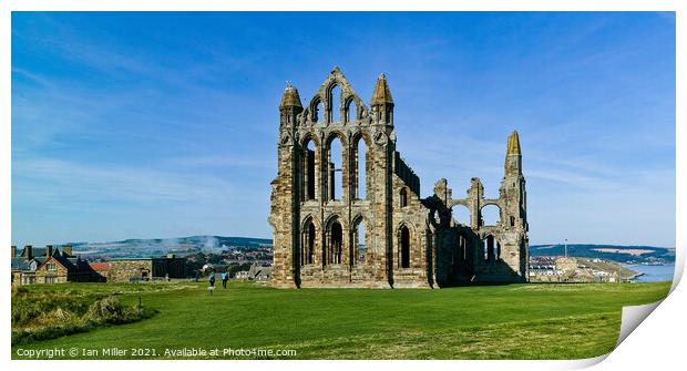 Whitby Abbey Print by Ian Miller