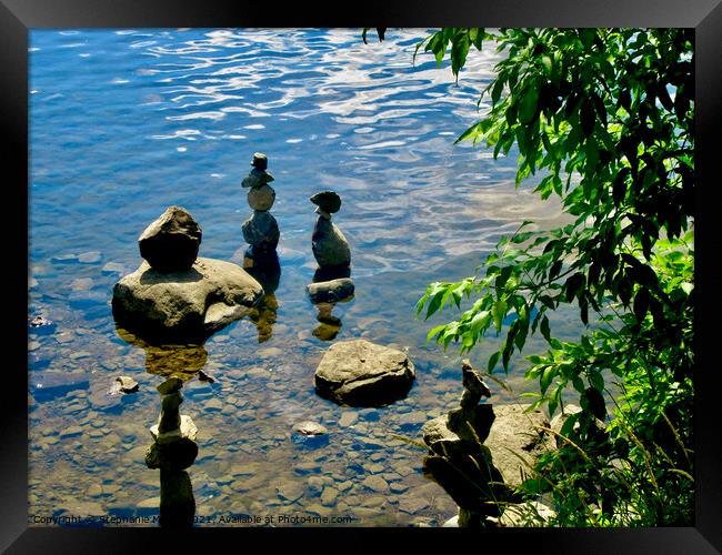 Inukshuks #3 Framed Print by Stephanie Moore