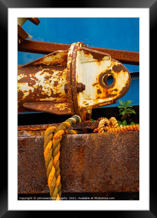 Fishy old Iron at Leigh-on-Sea Framed Mounted Print by johnseanphotography 