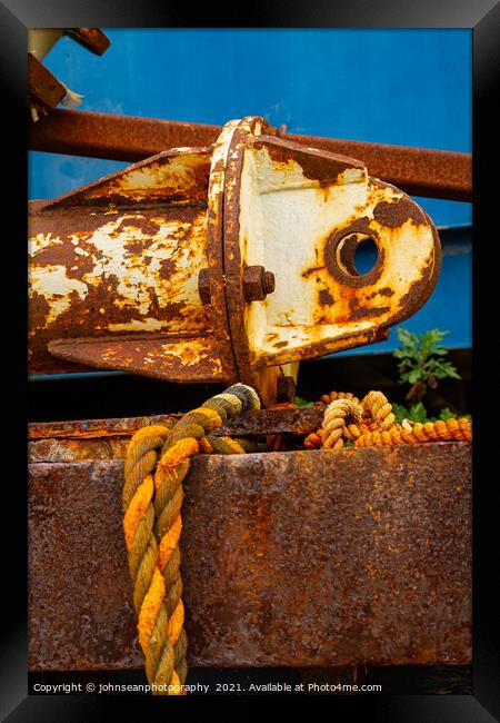 Fishy old Iron at Leigh-on-Sea Framed Print by johnseanphotography 