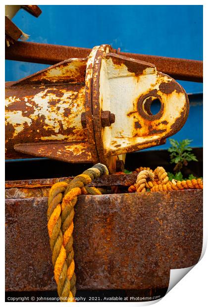 Fishy old Iron at Leigh-on-Sea Print by johnseanphotography 