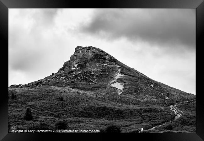 Moody Roseberry Topping Framed Print by Gary Clarricoates