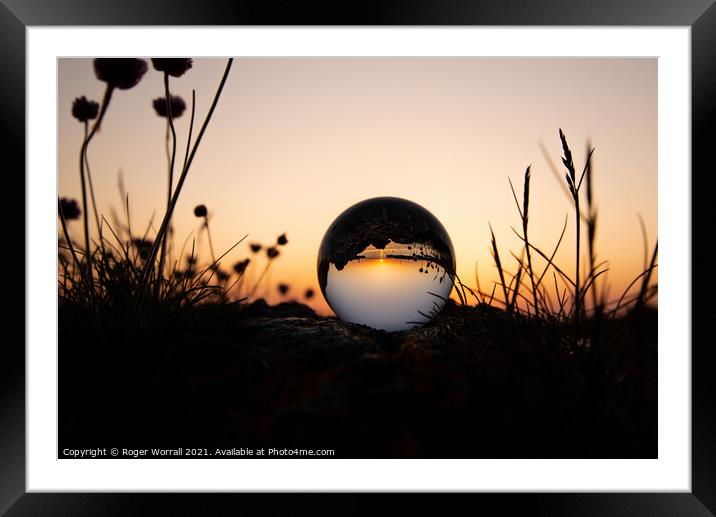 Sphere Landscape Framed Mounted Print by Roger Worrall