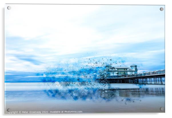 Weston-super-Mare Pier Exploded Acrylic by Peter Greenway