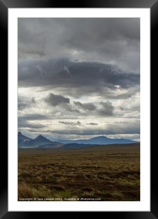 Ben Hope across A’ Mòine Framed Mounted Print by Jaxx Lawson