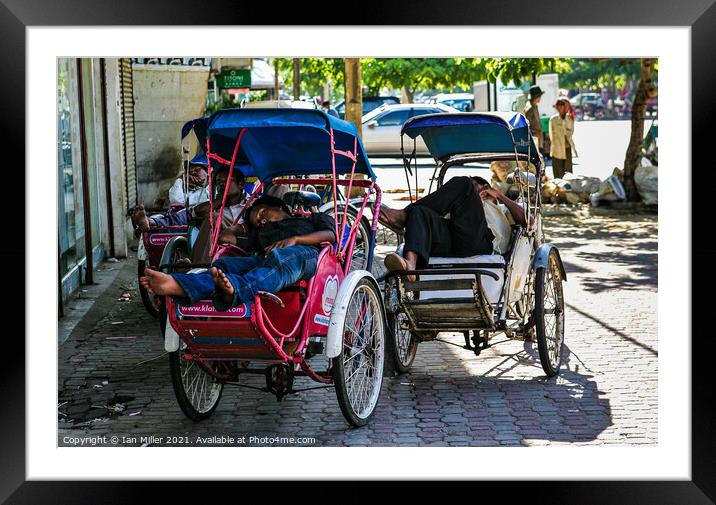 Siesta Time in Phnom Penh Framed Mounted Print by Ian Miller
