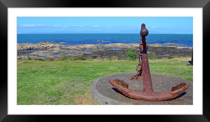 Troon anchor Framed Mounted Print by Allan Durward Photography