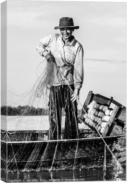 Fisherman Canvas Print by Ian Miller
